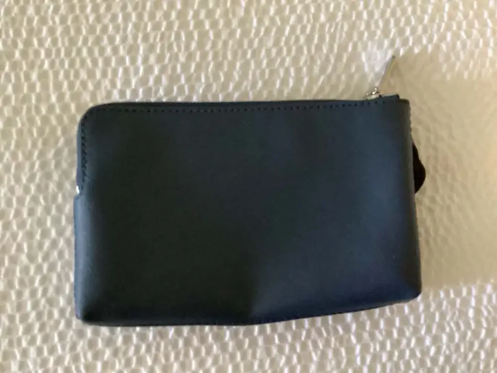 Michael Kors Navy Floral Daisy Double Zip Wristlet